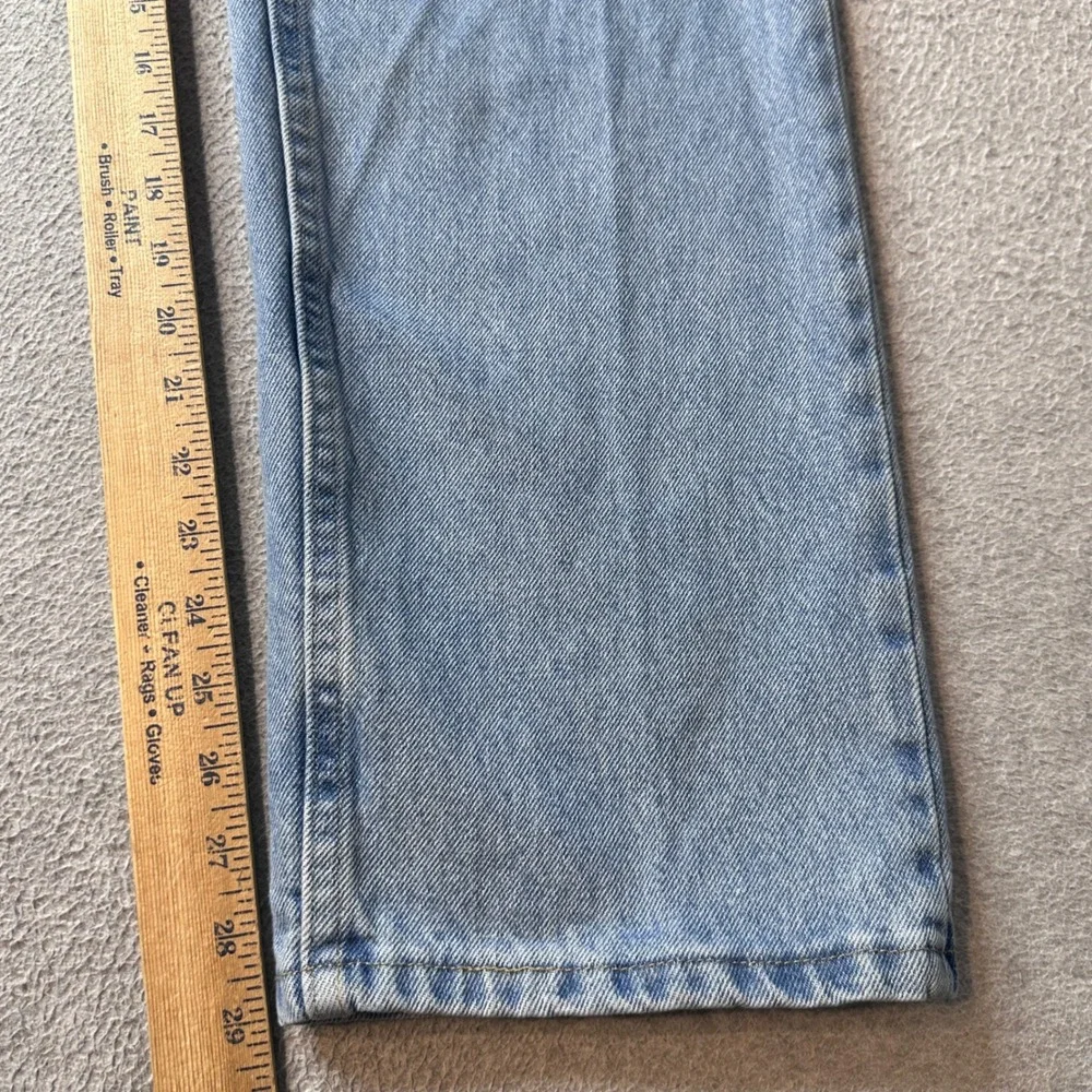 Wrangler Jeans Mens 37x30 (36x29) Light Wash Authentics Straight Leg Denim Pants